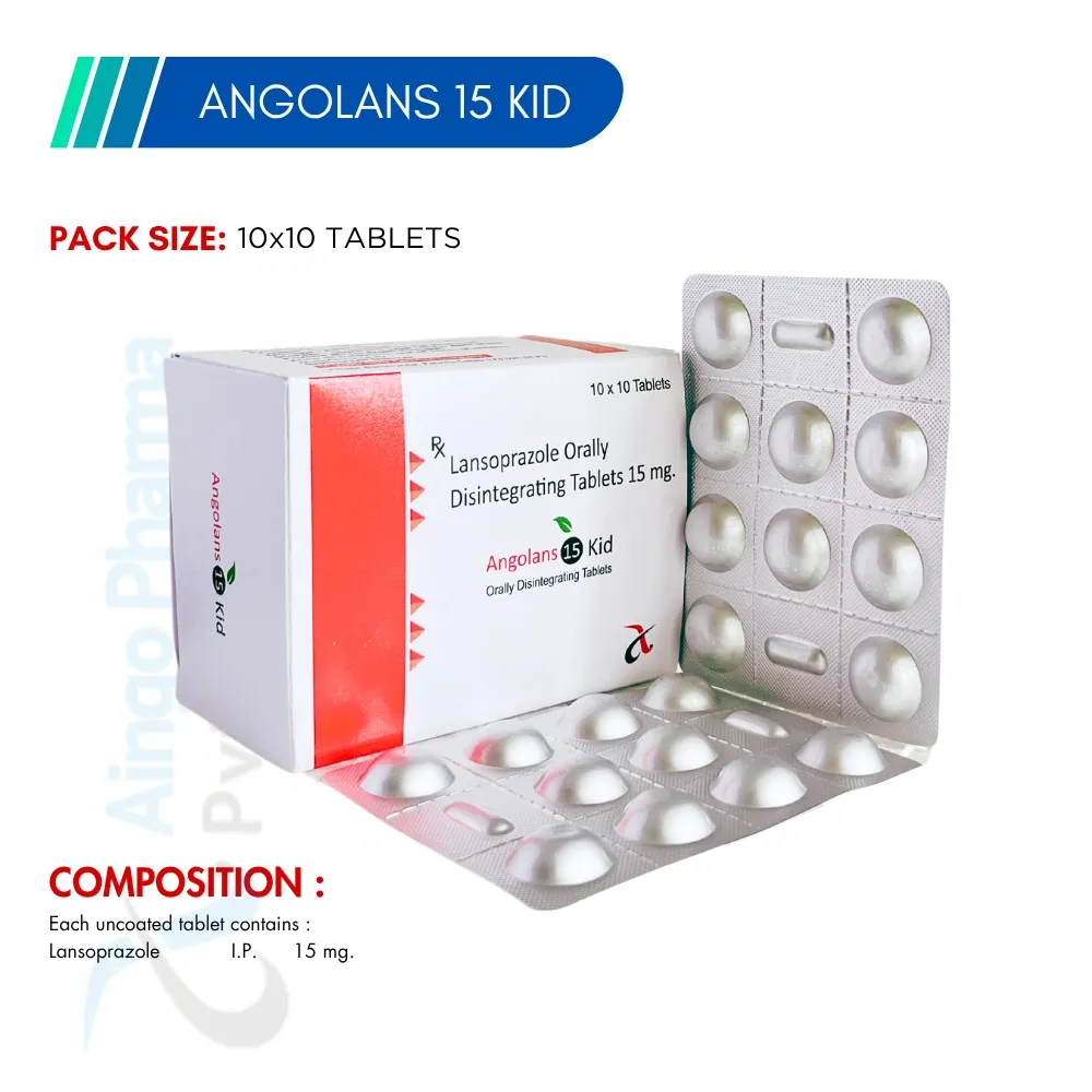 ANGOLANS-15 KID – Lansoprazole 15mg Tablets