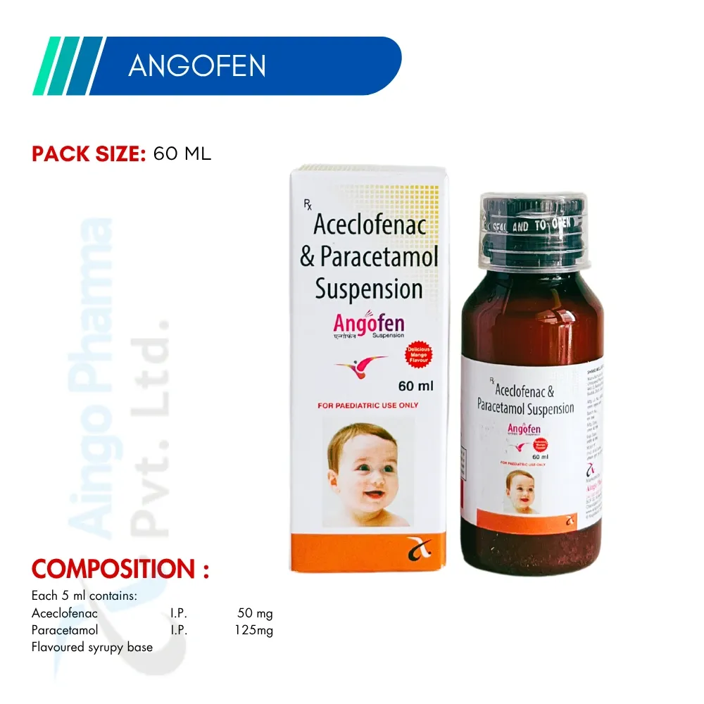 Angofen – Aceclofenac & Paracetamol Suspension