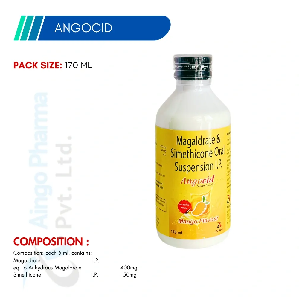 Angocid Mango – Magaldrate & Simethicone Suspension