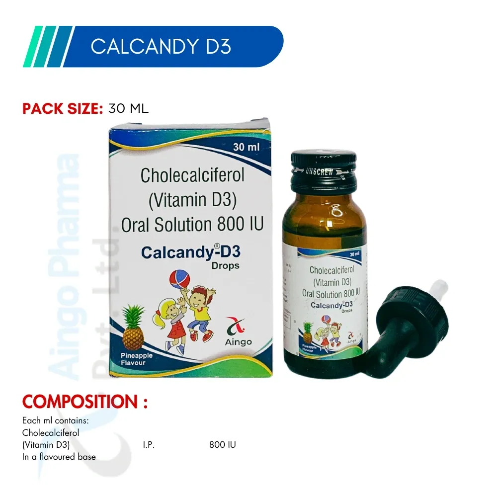 Calcandy D3 – Cholecalciferol Oral Solution 800 IU