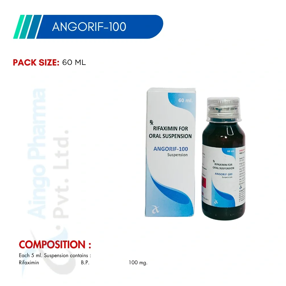 ANGORIF-100 – Rifaximin 100mg Syrup