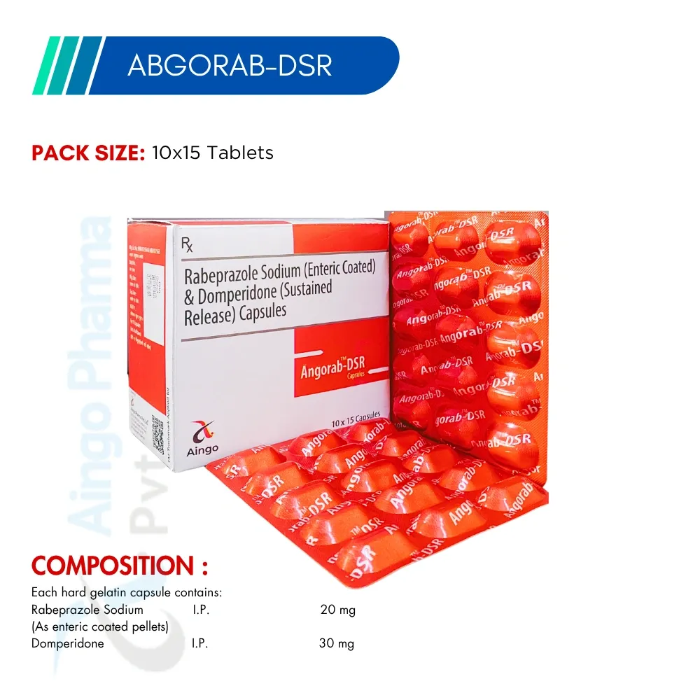 Abgorab-DSR – Rabeprazole 20mg & Domperidone 30mg Capsules