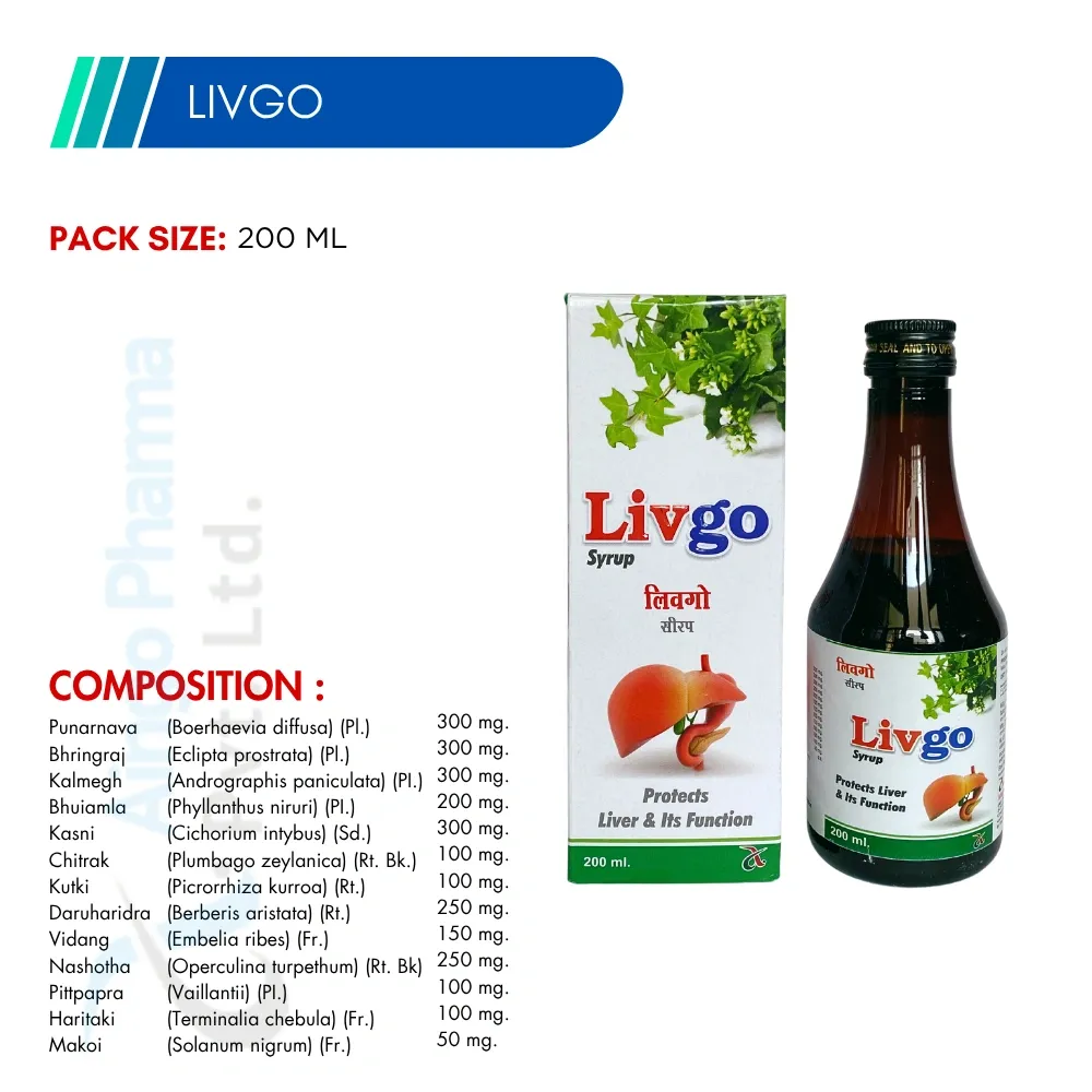 Livgo – Ayurvedic Liver Health Syrup (200 ml)