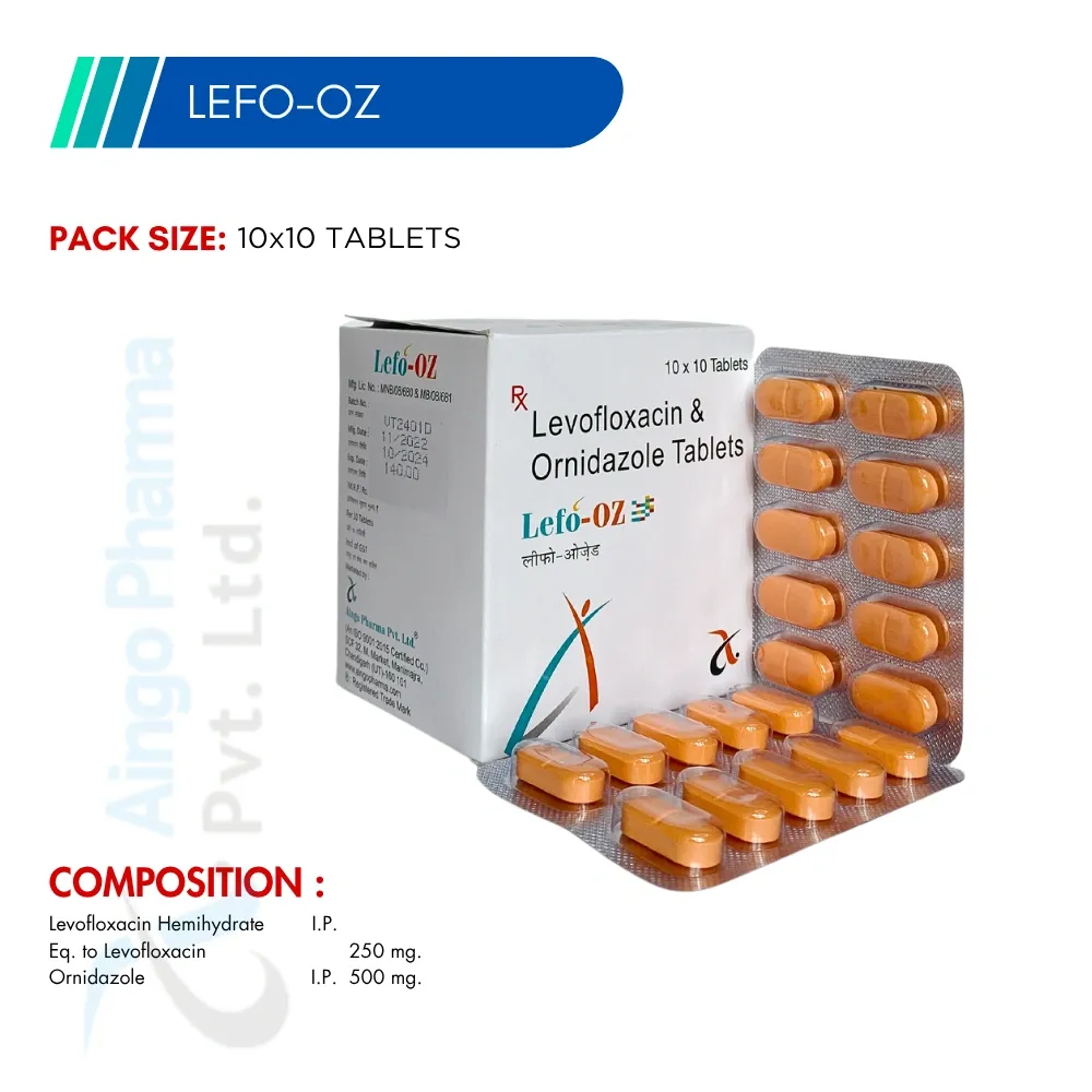 LEFO-OZ Levofloxacin & Ornidazole Tablets