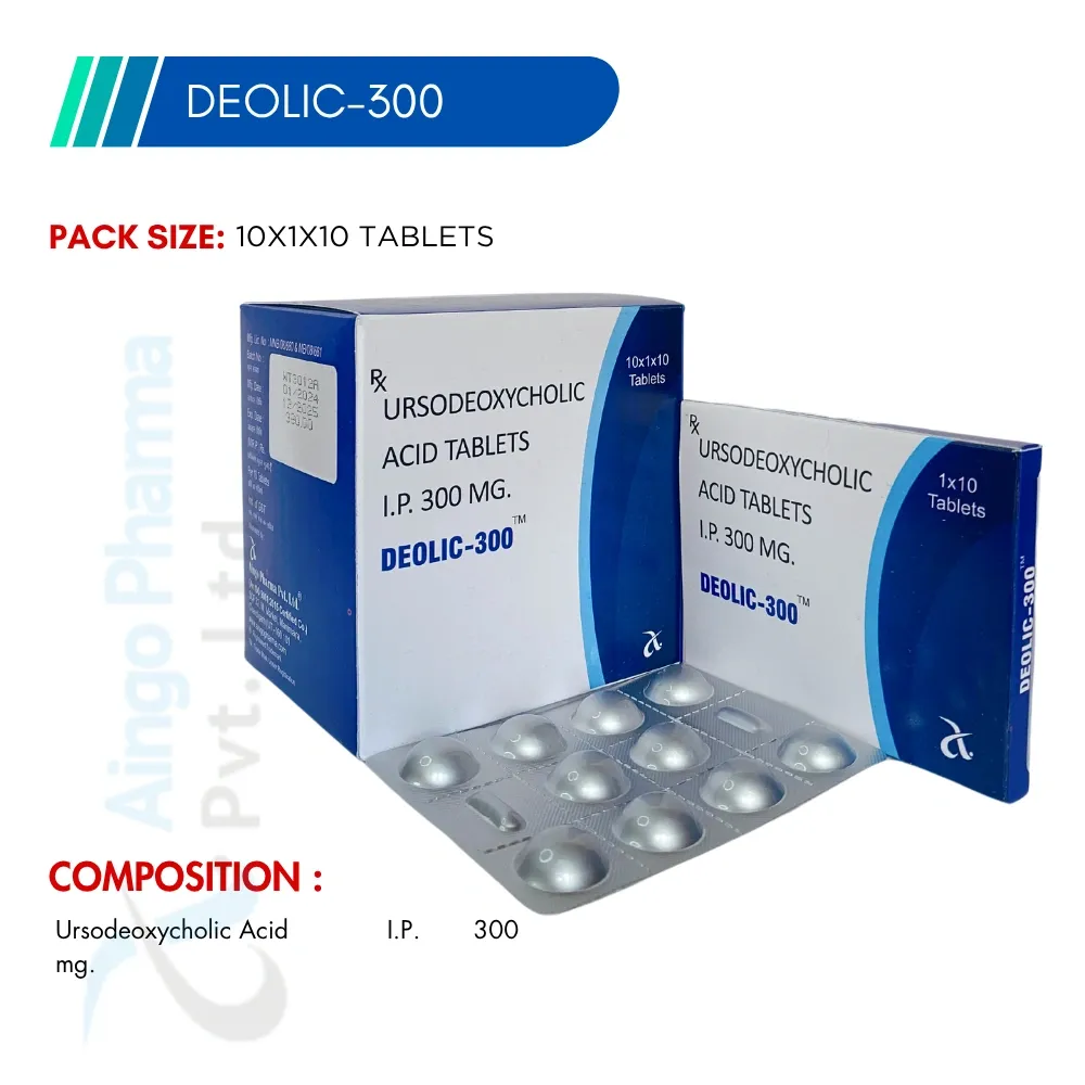 DEOLIC-300 – Ursodeoxycholic Acid 300mg Tablets