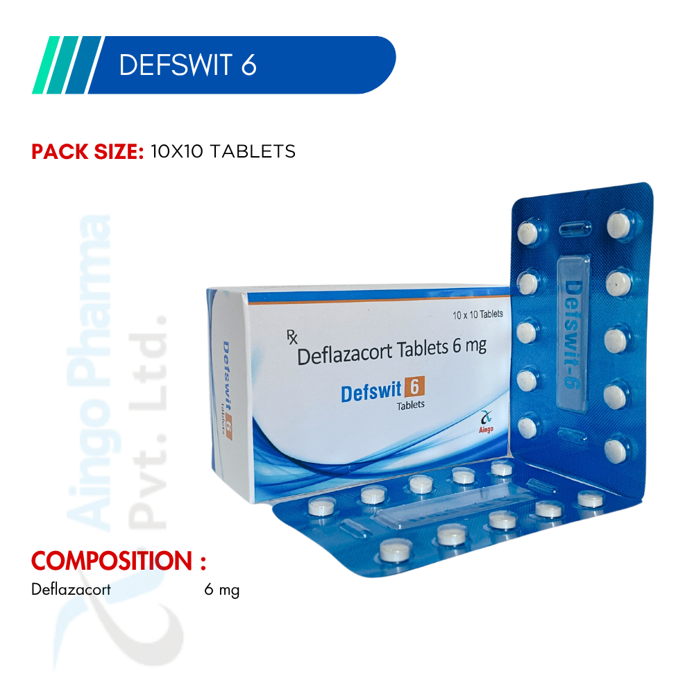 DEFSWIT-6 – Deflazacort 6mg Dispersible Tablets