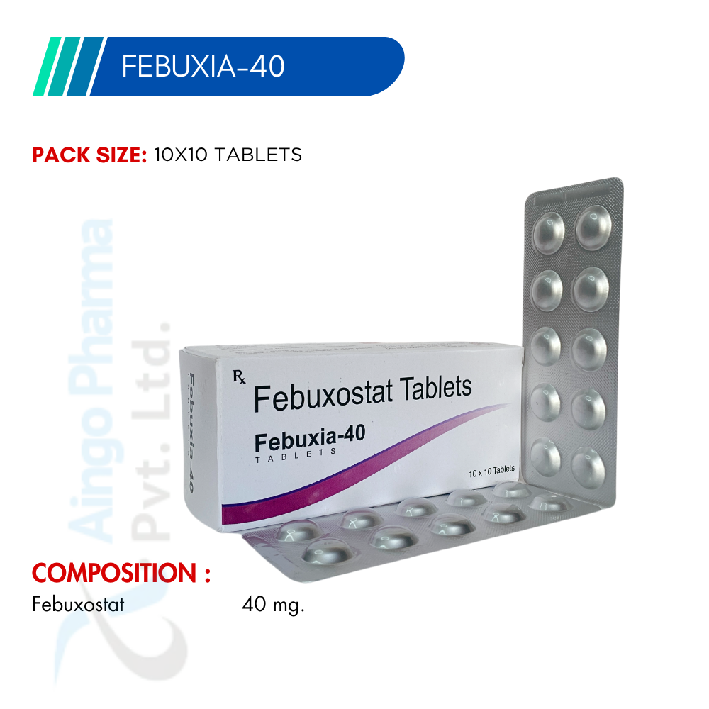 FEBUXIA-40 – Febuxostat 40mg Tablets