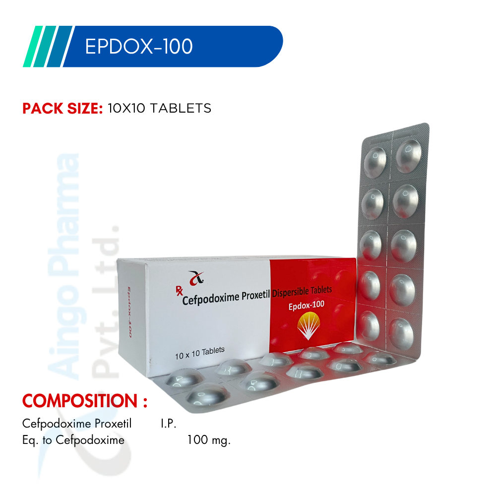 EPDOX-100 – Cefpodoxime 100mg Dispersible Tablets