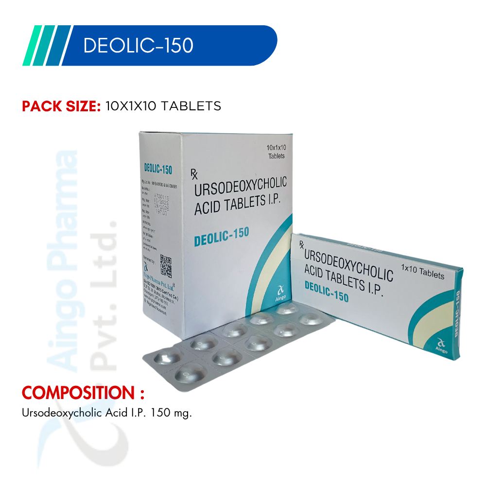 DEOLIC-150 – Ursodeoxycholic Acid 150mg Tablets