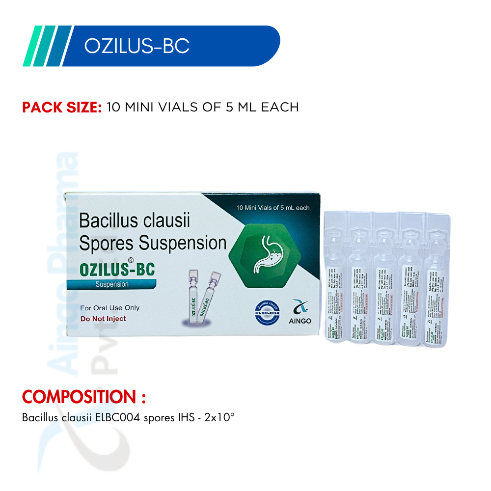 OZILUS-BC – Bacillus Clausii Spores 2 Billions Syrup