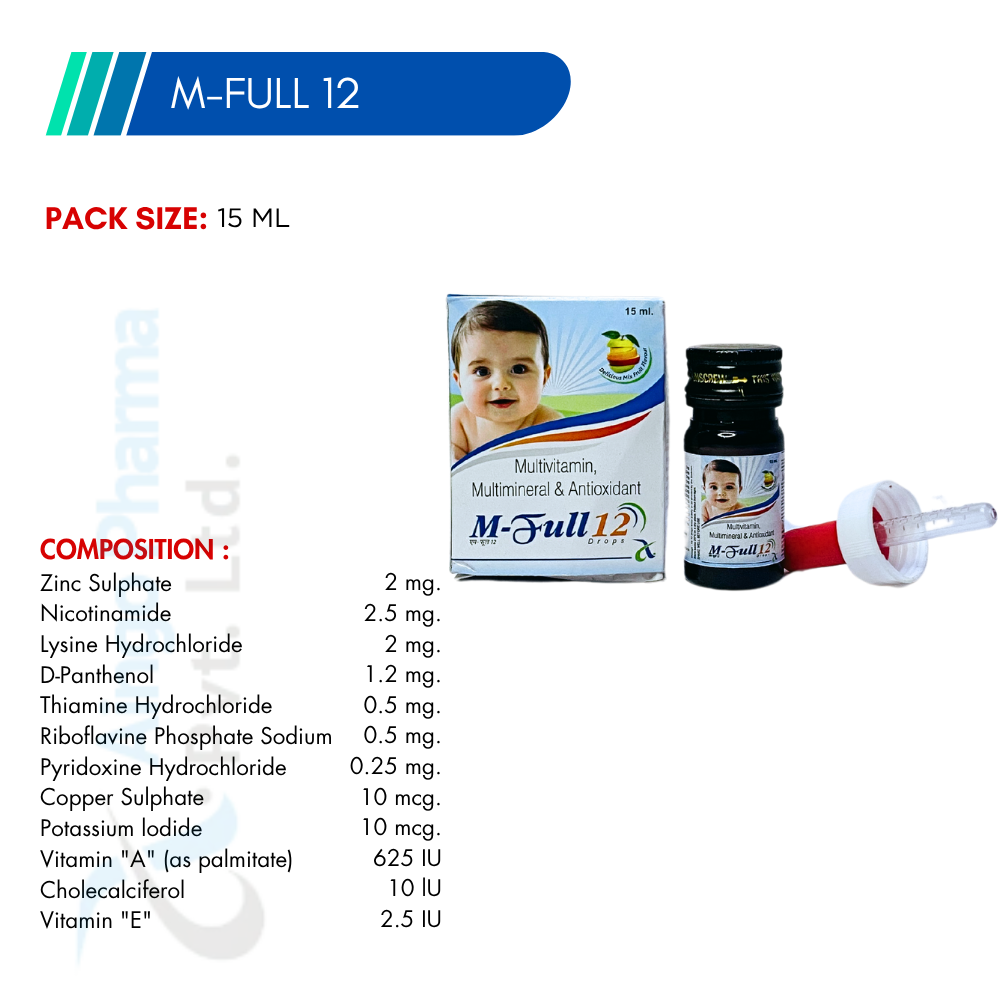 M-FULL-12 – Multivitamins + Multimineral Drops