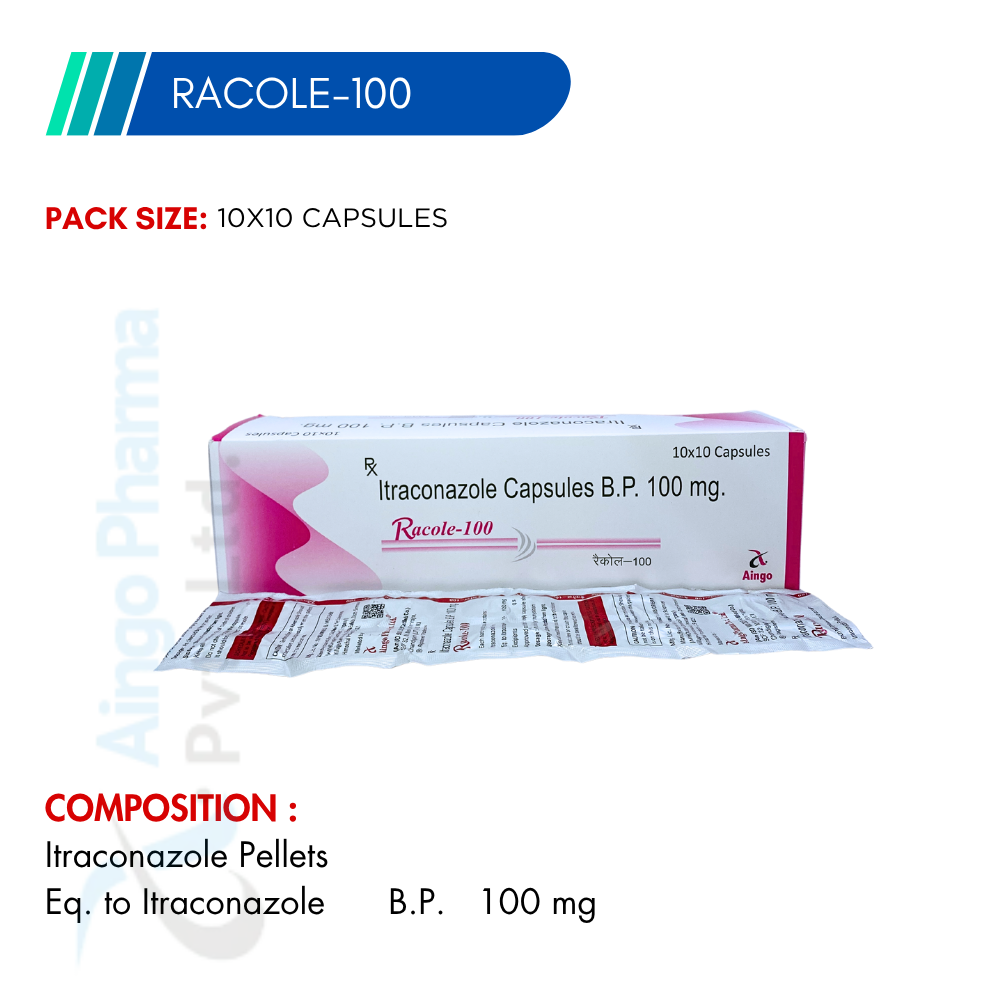 RACOLE-100 – Itraconazole 100mg Capsules