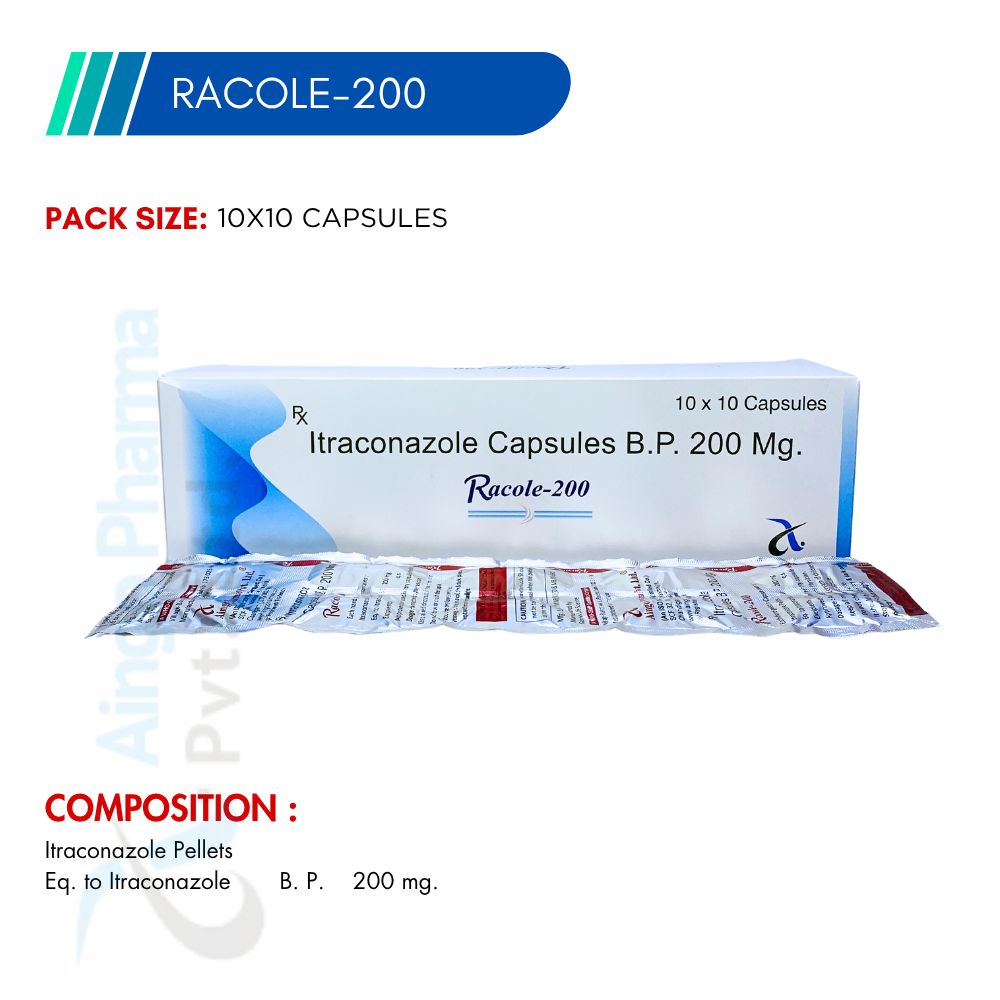 RACOLE-200 – Itraconazole 200mg Capsules