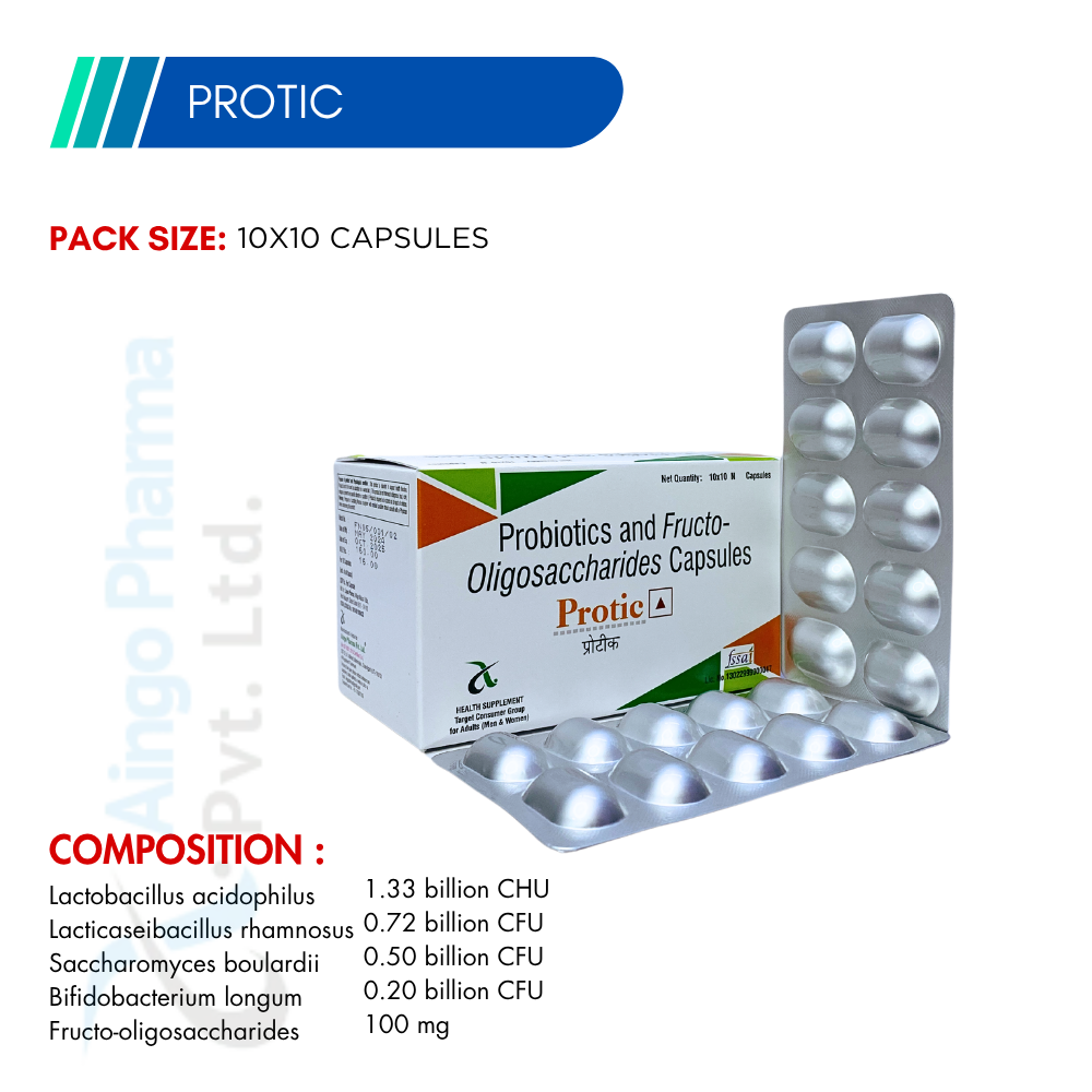 PROTIC – Lactobacillus Acidophilus 1.33 Billion + Lactobacillus Rhamnosus 0.72 Billion +...
