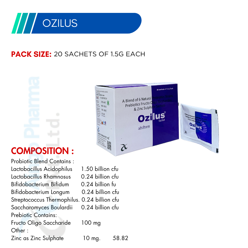 OZILUS – Pre-Biotic & Pro-Biotic Sachet