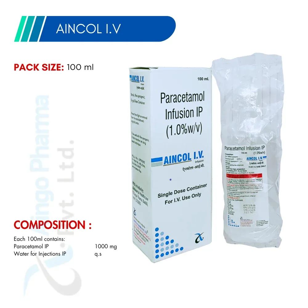 AINCOL- I.V – Paracetamol 1000mg