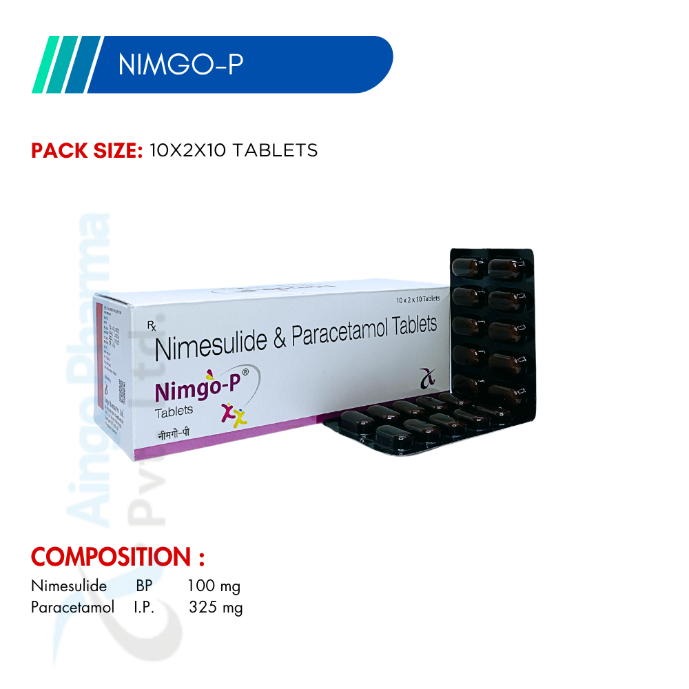 NIMGO-P – Nimesulide 100mg + Paracetamol 325mg Tablets