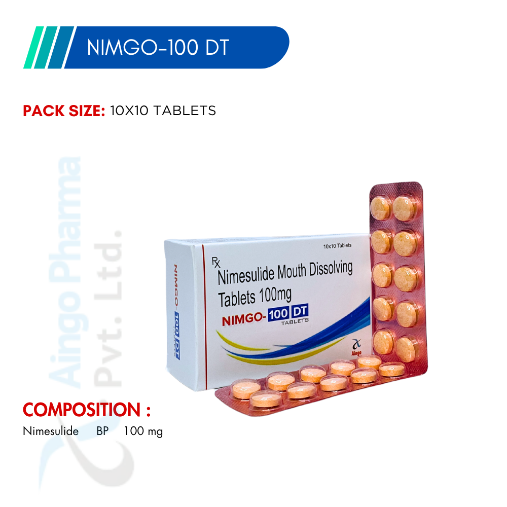 NIMGO-100 DT – Nimesulide 100mg Mouth Dissolving Tablets