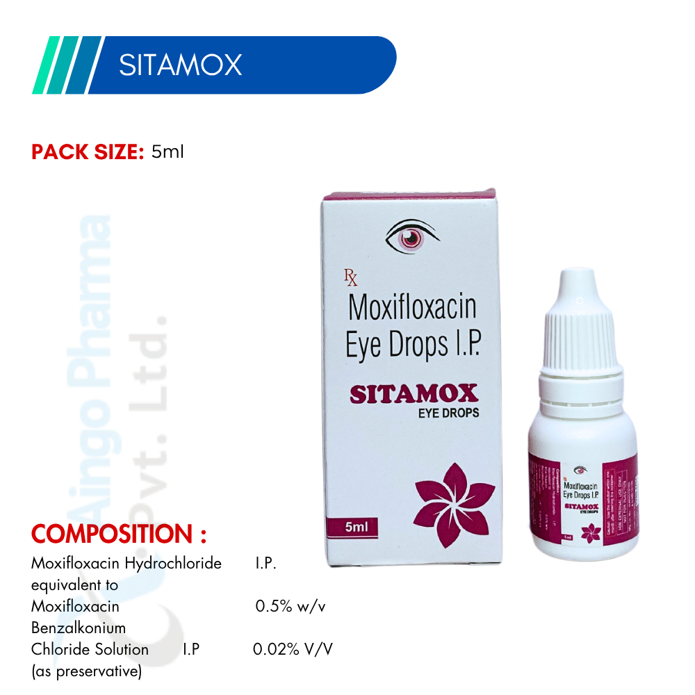 Sitamox – Moxifloxacin Eye Drops I.P. 0.5% 5ml
