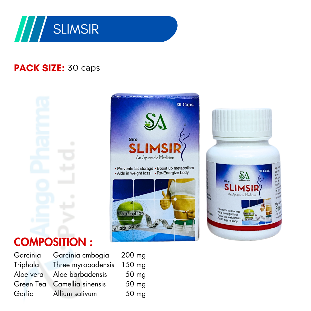Slimsir – Ayurvedic Weight Loss & Fat Burner Capsules