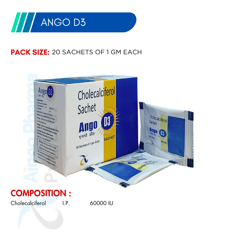 ANGO D3 Sachet | Cholecalciferol 60000 IU