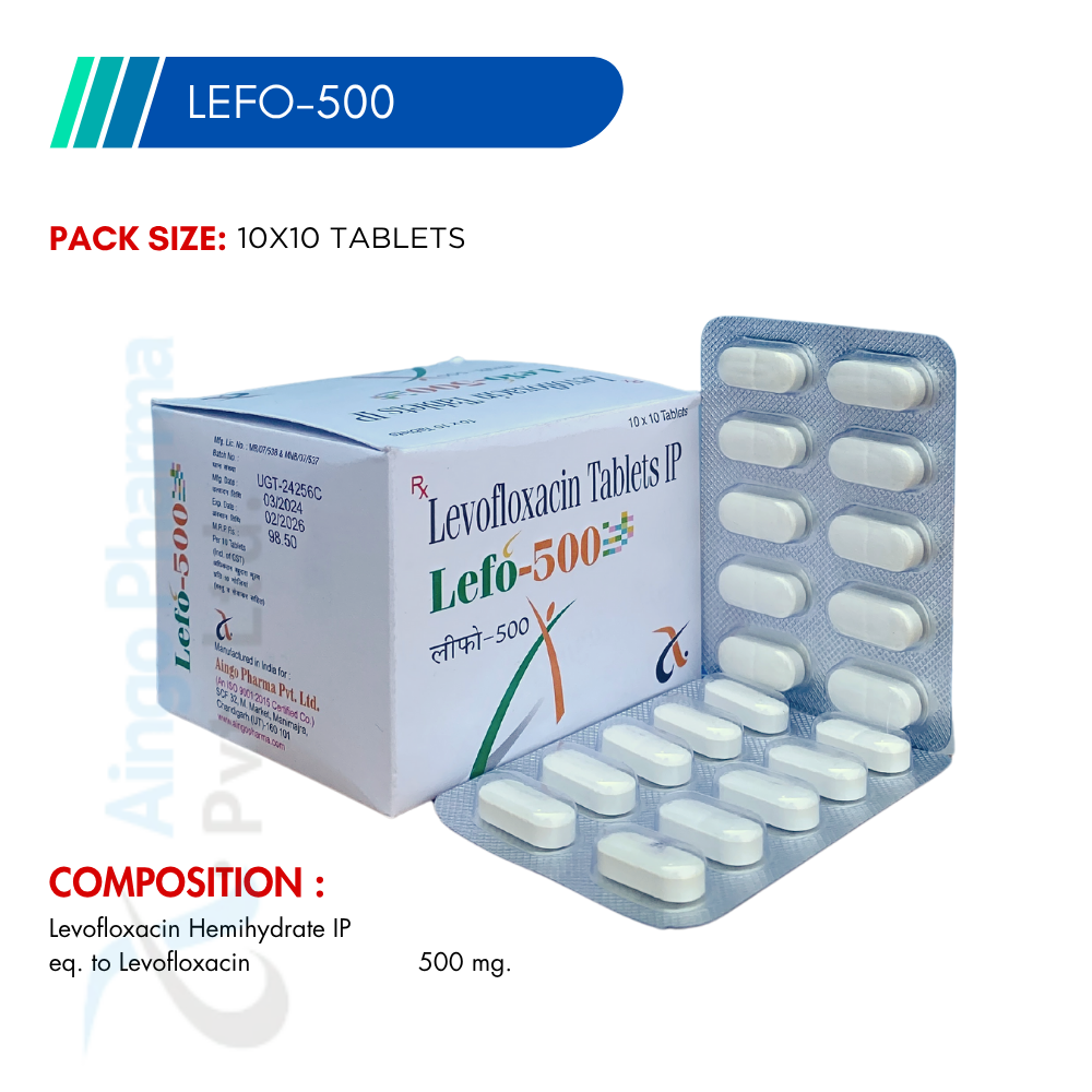 LEFO-500 – Levofloxacin 500mg Tablets