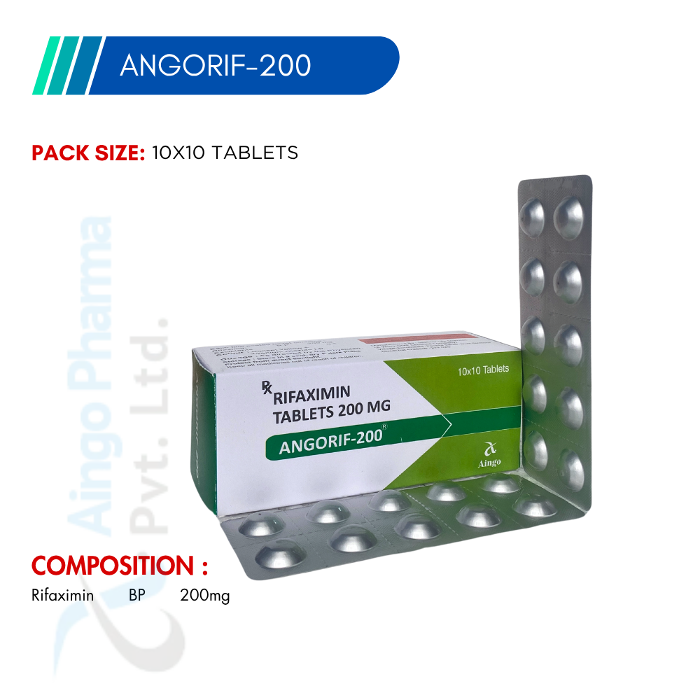 ANGORIF-200 – Rifaximin 200mg Tablets