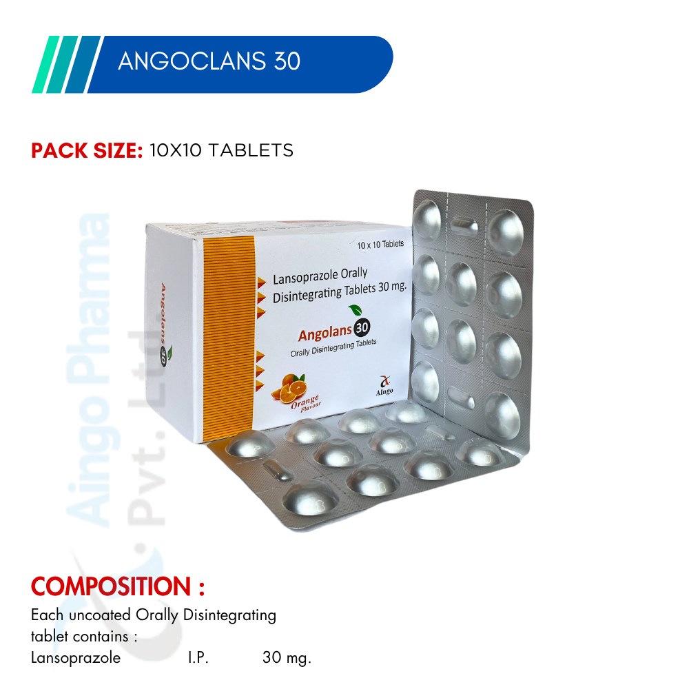 ANGOLANS-30 – Lansoprazole 30mg Tablets