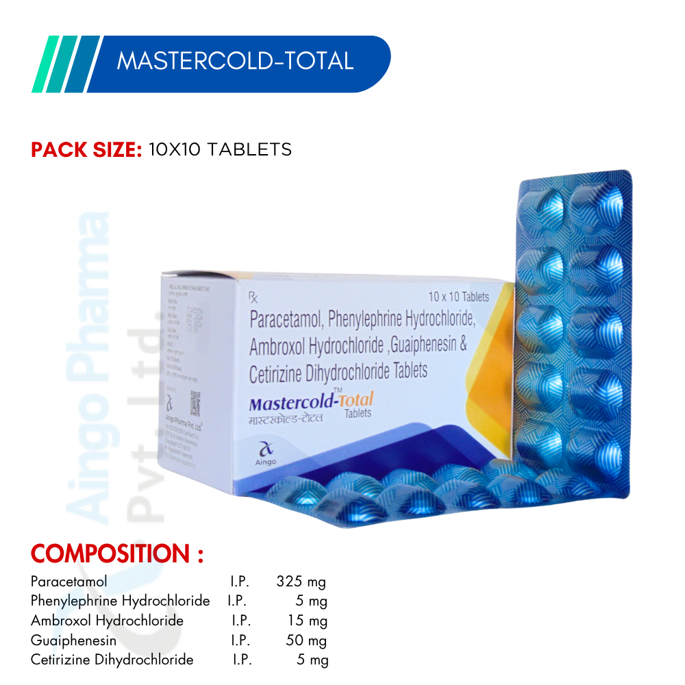MASTER COLD-TOTAL – Paracetamol, Phenylephrine, Ambroxol