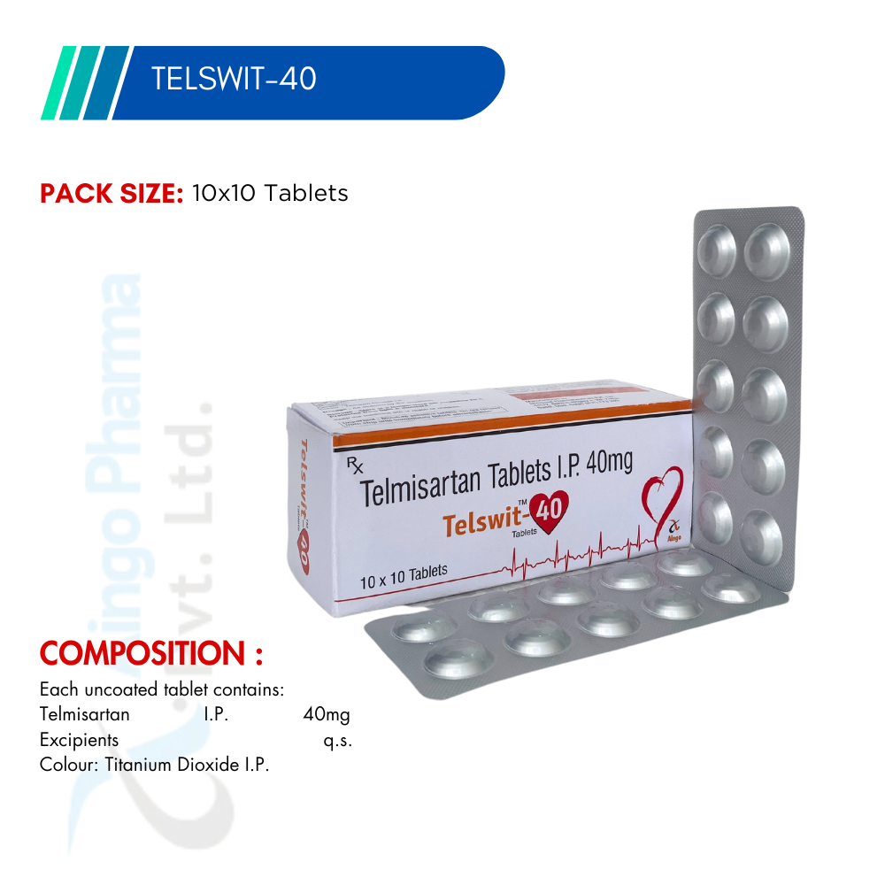 TELSWIT-40 – Telmisartan 40mg Tablets