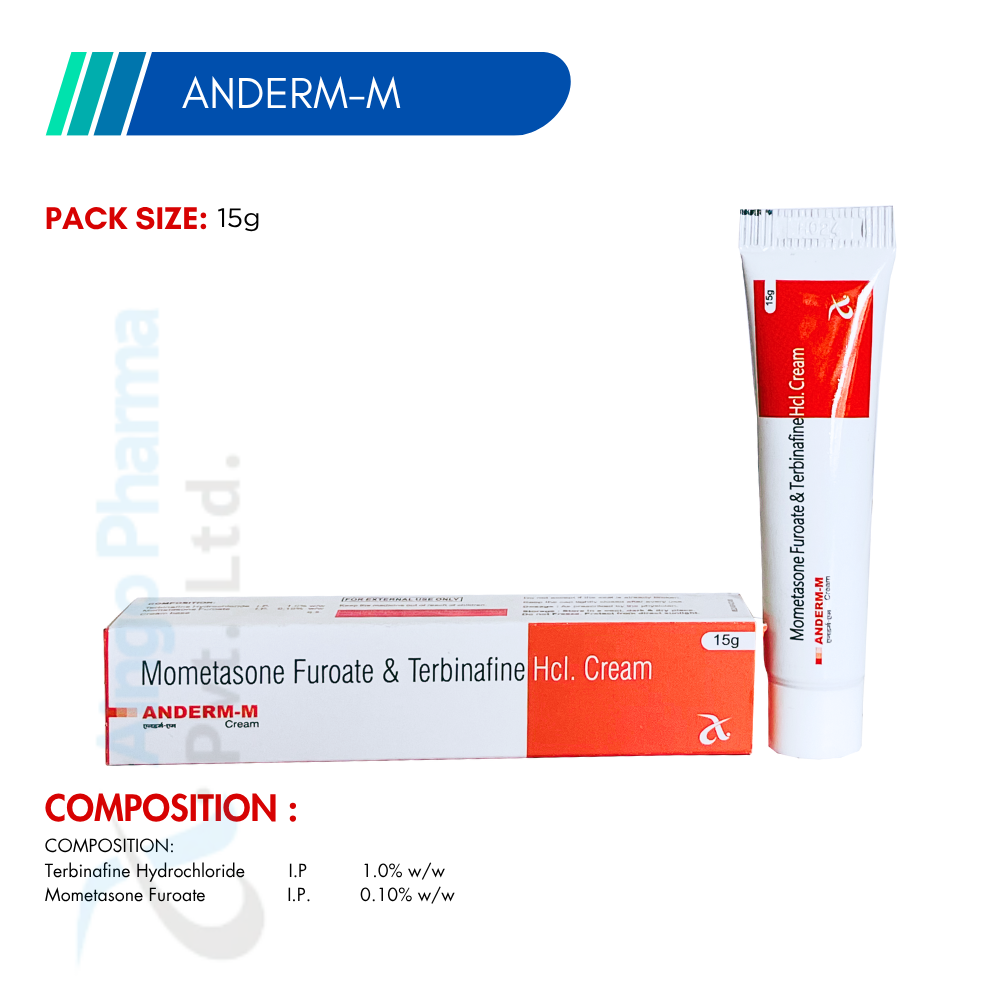 ANDERM-M – Mometasone Furoate 1% + Terbinafine HCl 10% Cream