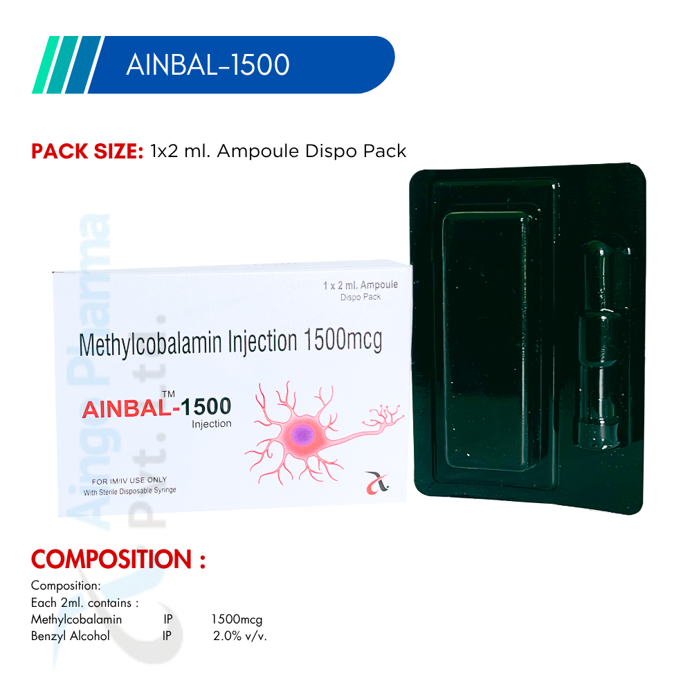 Ainbal-1500 | Methylcobalamin 1500 mcg Injection