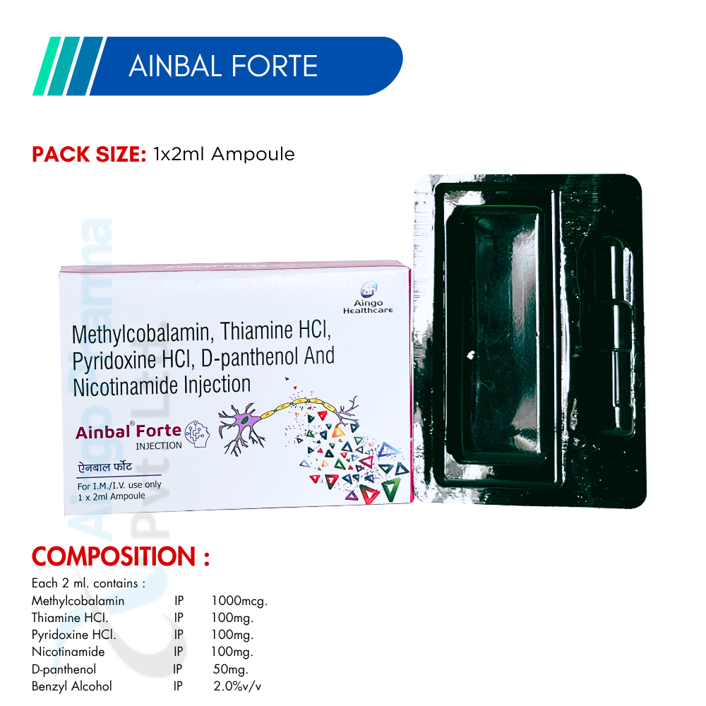 Ainbal Forte Injection – Methylcobalamin, B Vitamins & D-Panthenol