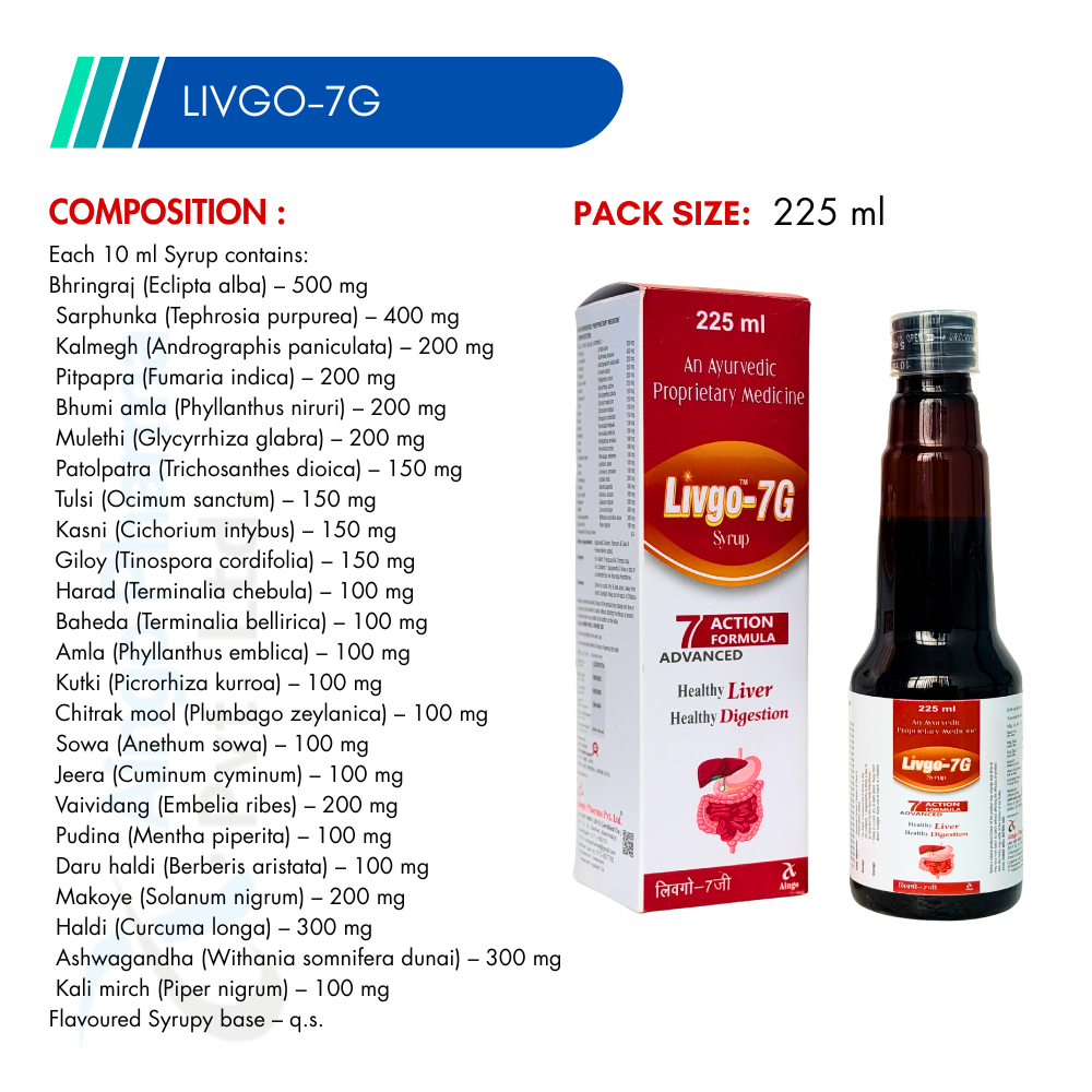 LIVGO-7G – Liver + Anti Gas + Alkaliser Syrup