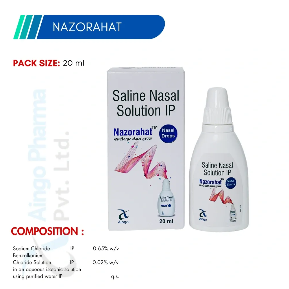 Nazorahat Nasal Drops – Saline Nasal Solution IP