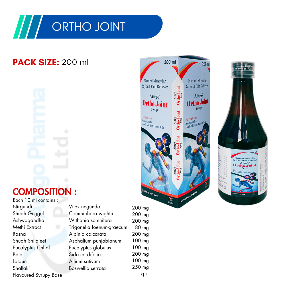 Ortho Joint Syrup – Muscular & Joint Pain Relief 200ml