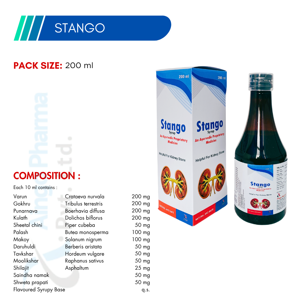 STANGO – An Ideal Stone Remover Syrup
