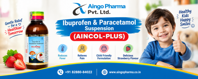 Ibuprofen and Paracetamol Suspension (AINCOL-PLUS)